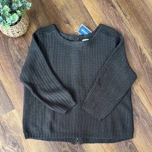 Andrea Jovine greenish/Charcoal Crew Neck Sweater size xl